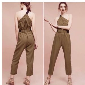 Anthropologie Maeve Verono One Shoulder Jumpsuit